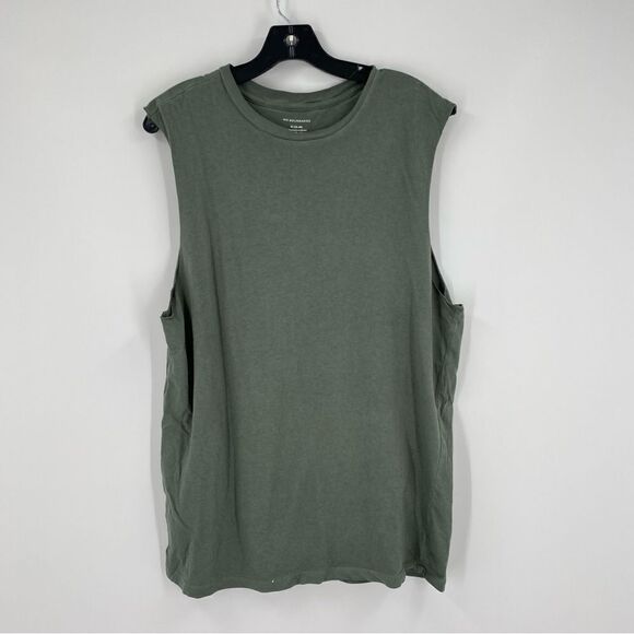 No Boundaries Men’s Crew Neck Sleeveless Muscle Tank Top Green size M - Picture 1 of 3
